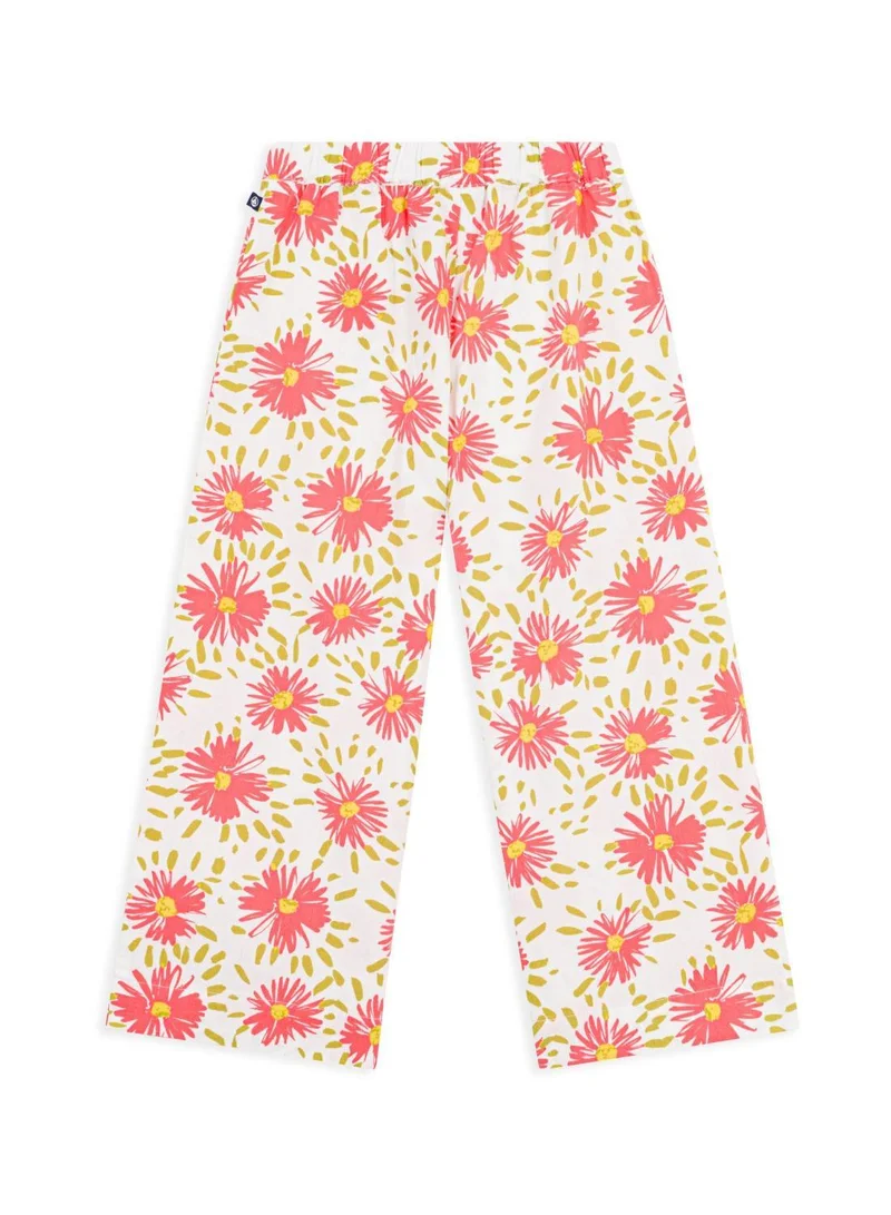 بيتي باتو Children's floral cotton trousers